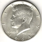 1964 D Kennedy Half Dollar in UNCIRULATED condition ~ SEE THE SCAN      stk 5017