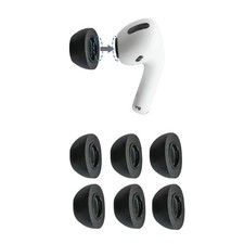 Comply Memory Foam Replacement Ear Tips, Black, Medium 3 Pairs