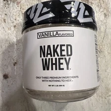 Vanilla Whey Protein 1Lb, Only 3 Ingredients, All Natural Grass Fed Whey Protein