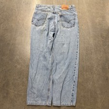 Levis 550 Relaxed Fit Jeans Mens 34x30 Light Wash Blue Denim Vintage Tapered Leg