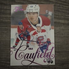 2025-26 UD Flair Hockey Backcheck Parallel Cole Caufield /199 #68