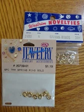 10 Piece Gold Spring Ring Clasps Connectors Jewelry Making Accents 7mm