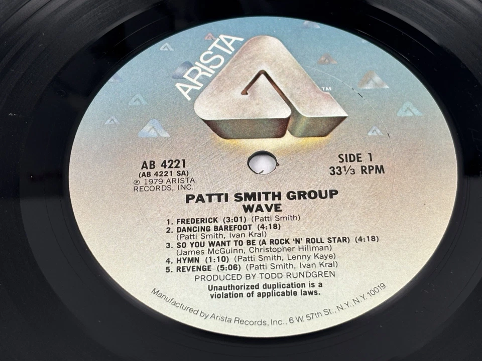 Patti Smith Group - Wave (1979, Vinyl LP) AB-4221 Foto 4 de 4