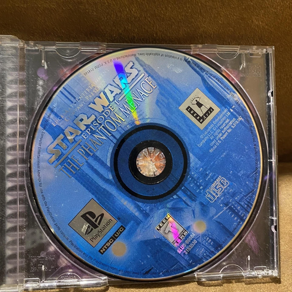 Star Wars Episode I The Phantom Menace Sony PlayStation PS1 Game Black Label CIB - Image 3 of 4