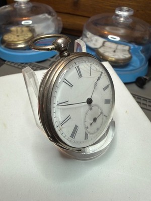 Vintage Cylindre Pocket watch, 4 Rubis, Key Wind, Sets winds & Runs