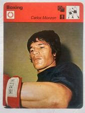 Sportscaster BOXING Card Carlos Monzon #05-08 Lausanne A Italy 1977