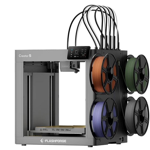 FLASHFORGE 3D Printer Creator 5 Multi-Color 4-Toolheads Zero Purge Waste Genuine
