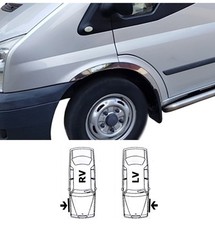 Vorne Radlauf Zierleisten Set 2-tlg Chrom links & rechts FORD TRANSIT 2000-2006