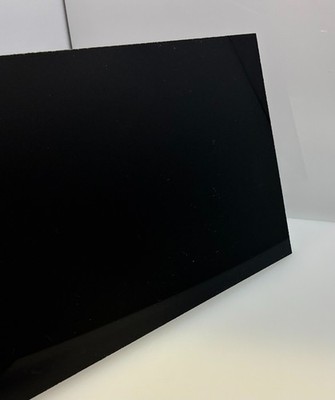 Acrylic Plexiglass Sheet - 1/4'' (6mm) Thick - Black - 24'' x 24''