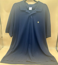 Brooks Brothers Men's Performance Polo Shirt Navy Blue XXL Original Fit Cotton