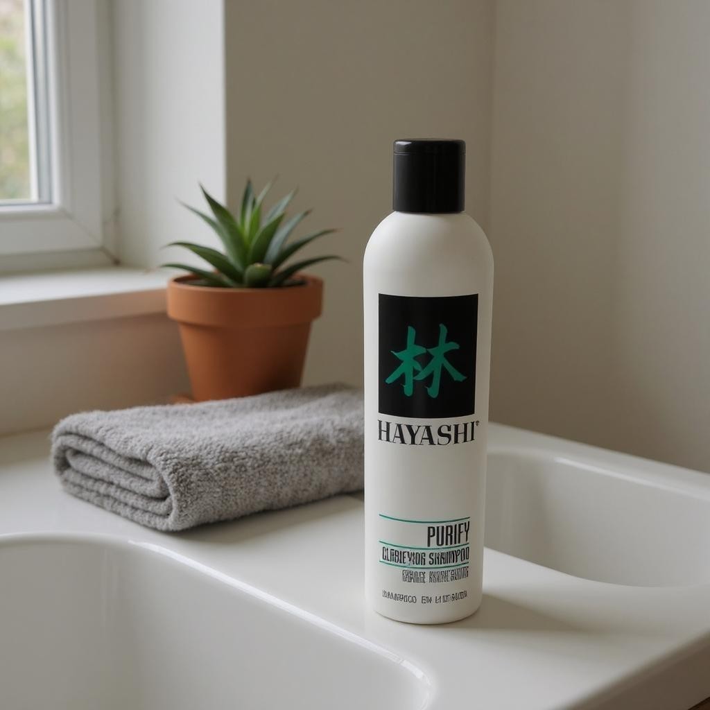ОЧИЩАЮЩИЙ ШАМПУНЬ HAYASHI PURIFY ДЛЯ ВСЕХ ТИПОВ ВОЛОС, 10,6 УНЦИИ