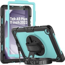 Case for Samsung Tab A9 11 Inch with Screen Protector, Drop-Proof Silicone Case