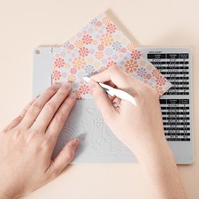 A-Small Score Board Mini Scoring Board And Bone Folder Set Clear Lines For Card