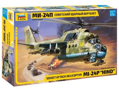 Zvezda 7315 - 1/72 Soviet Attack Helicopter Mi-24P ''Hind'' - Neu