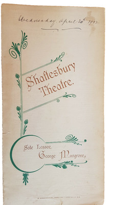 1902 Theatre Programme All On Account Of Eliza  - James E Sullivan Alice Beet
