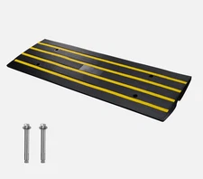 Driveway Ramp 48.1"x16"x2.6" Rubber Curb Ramp 15T/33069 LBS Threshold Ramp