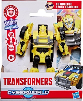 Transformers Cyberworld Quick Change Bumblebee 4'' Action Figure [Cyber Changers]