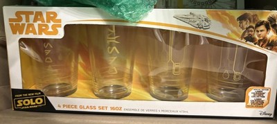 Star Wars Solo Lando Calrissian Special Edition Tumbler Glasses 16 oz Set of 4