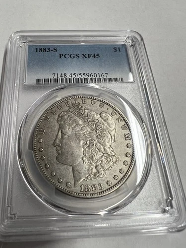 1883 S Morgan Dollar. PCGS XF45