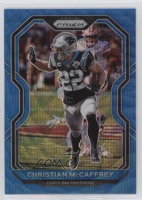2020 Panini Prizm Blue Wave Prizm 186/199 Christian McCaffrey #237 5w7