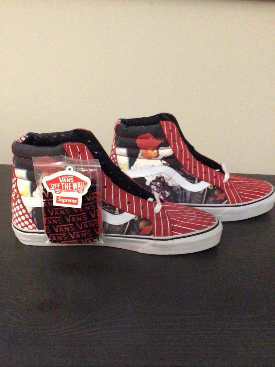 Vans Sk8-Hi Supreme X COMME des GARÇONS CDG Harold Hunter Red Size
