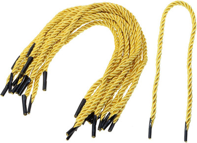 50Pcs Solid Braided Twisted Handle Rope with Plastic Ends for Bag Box,3 Satins X