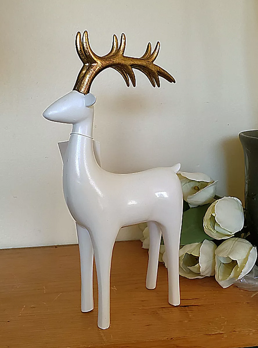 White reindeer antlers deals