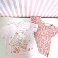 Sanrio Strawberry Shortcake Hello Kitty Collaboration T-shirt 90cm Pink  Ribbon