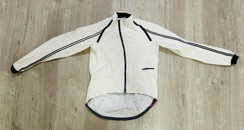 Rapha Stowaway Beige Full Zip Lightweight Rain Wind Windbreaker Cycling Jacket - Picture 2 of 11