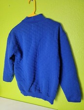Vintage Sweater Size 8 Blue Pullover Long Sleeve Geoffrey Hunter Sport