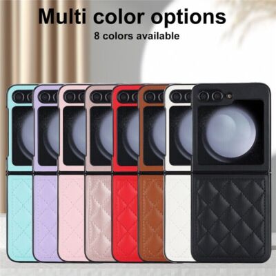 For Samsung Galaxy Z Flip 6 5 Luxury Leather Stand Case Cover Shockproof Skin