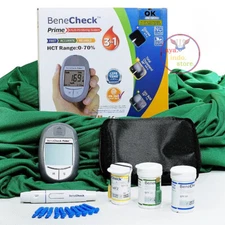 Benecheck Prime 3 in 1 Kit Meter Test Glucose Cholesterol Uric Acid