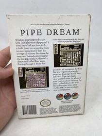 Pipe Dream ( Nintendo NES ) Authentic Complete CIB w/ Poster Reg Card Ships Fast