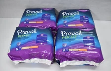 Lot of 4 Prevail Per Fit Adult Diapers Womens Daily Underwear XL Extra Absorb