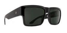 Spy Optic CYRUS Sunglasses - GLOSS Black Frame / HAPPY Gray Green Lens NEW