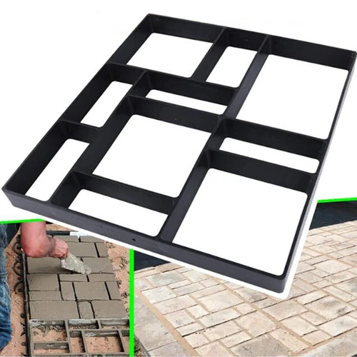 DIY Walk Path Paver Maker Reused Concrete Molds for Yard Patio 17.72" x 15.75" - Picture 2 of 12