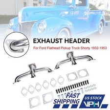 Exhaust Header Manifold Fit Ford Flathead Pickup Truck Shorty 1932-1953 V8 Exhaust Header Manifold Fit Ford Flathead Pickup Truck Shorty 1932-1953 V8