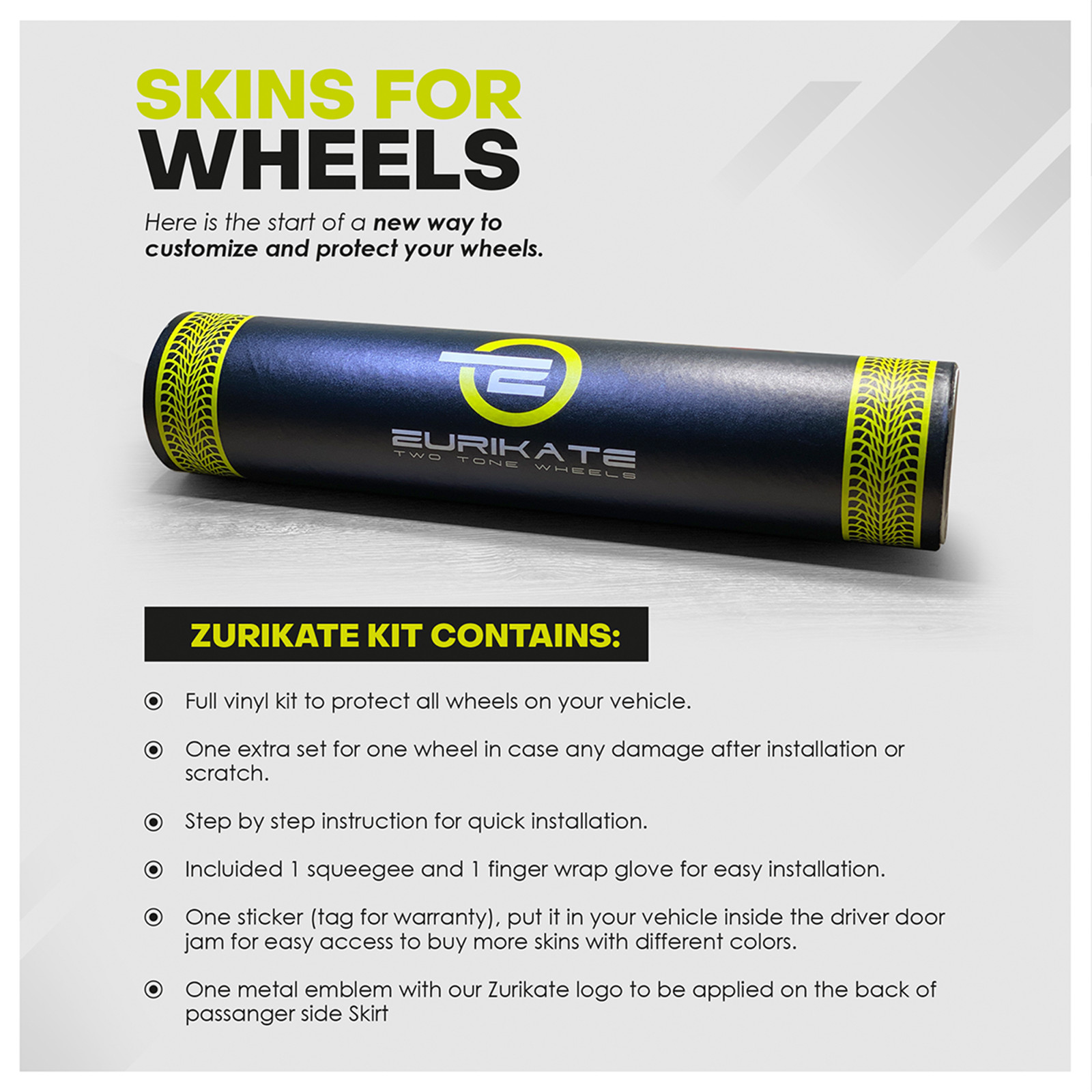 Skins for Wheels- Full Kit- 2019-2022 Lamborghini Urus