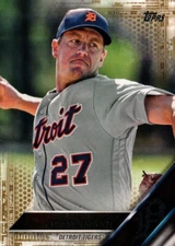 2016 Topps Gold #444 - Jordan Zimmermann 1859/2016 - Detroit Tigers  16-582