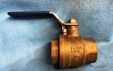 BRASS BALL VALVE 1-1/2" NPT 600 WOG 1/2 PSIG