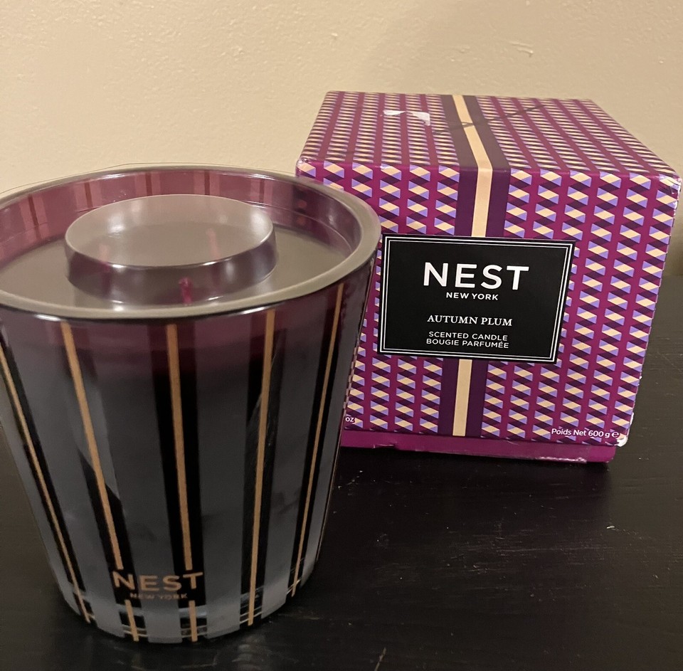 Nest New York 3Wick Scented Candle AUTUMN PLUM scent 21.1 oz eBay
