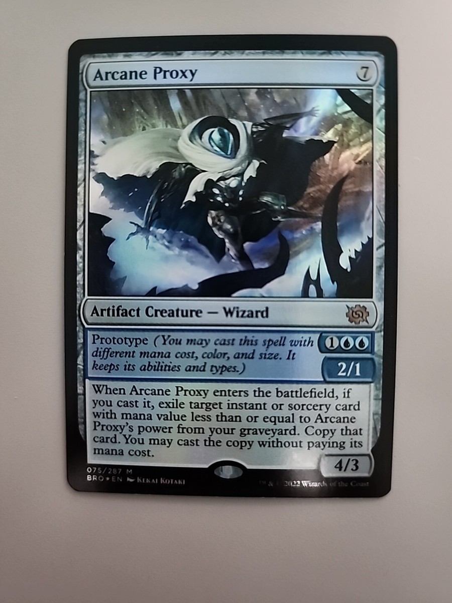 is arcane a card type mtg MTG Arcane Proxy The Brothers' War 075/287 Foil Mythic