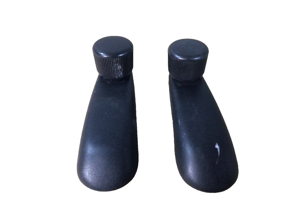 Chevrolet Silverado 1999-2006 par de manijas de manivela de ventana manual derecha derecha negra OEM Foto 4 de 4