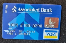 Associated Bank Visa Charge Card ~ Exp 2012 ~ cc2384