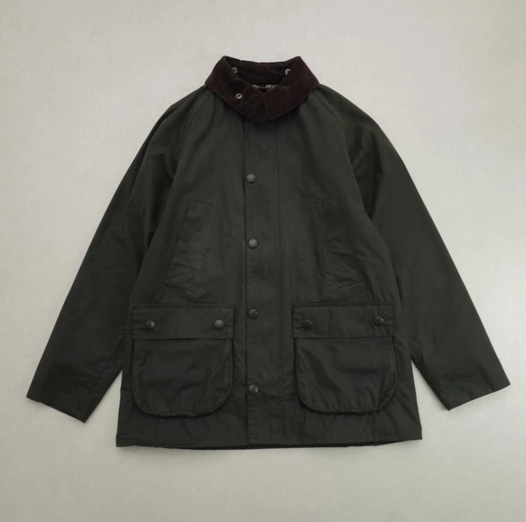 Barbour SL BEDALE Oiled Jacket Cotton Jacket Check Men Size 38/M Used Japan