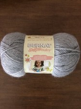 NEW Bernat Yarn Softee Baby Flannel Gray Sport Light 3 Acrylic