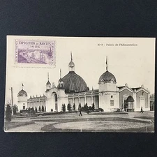 NANTES - postcard exhibition 1904 Palais Alimentation - postcard