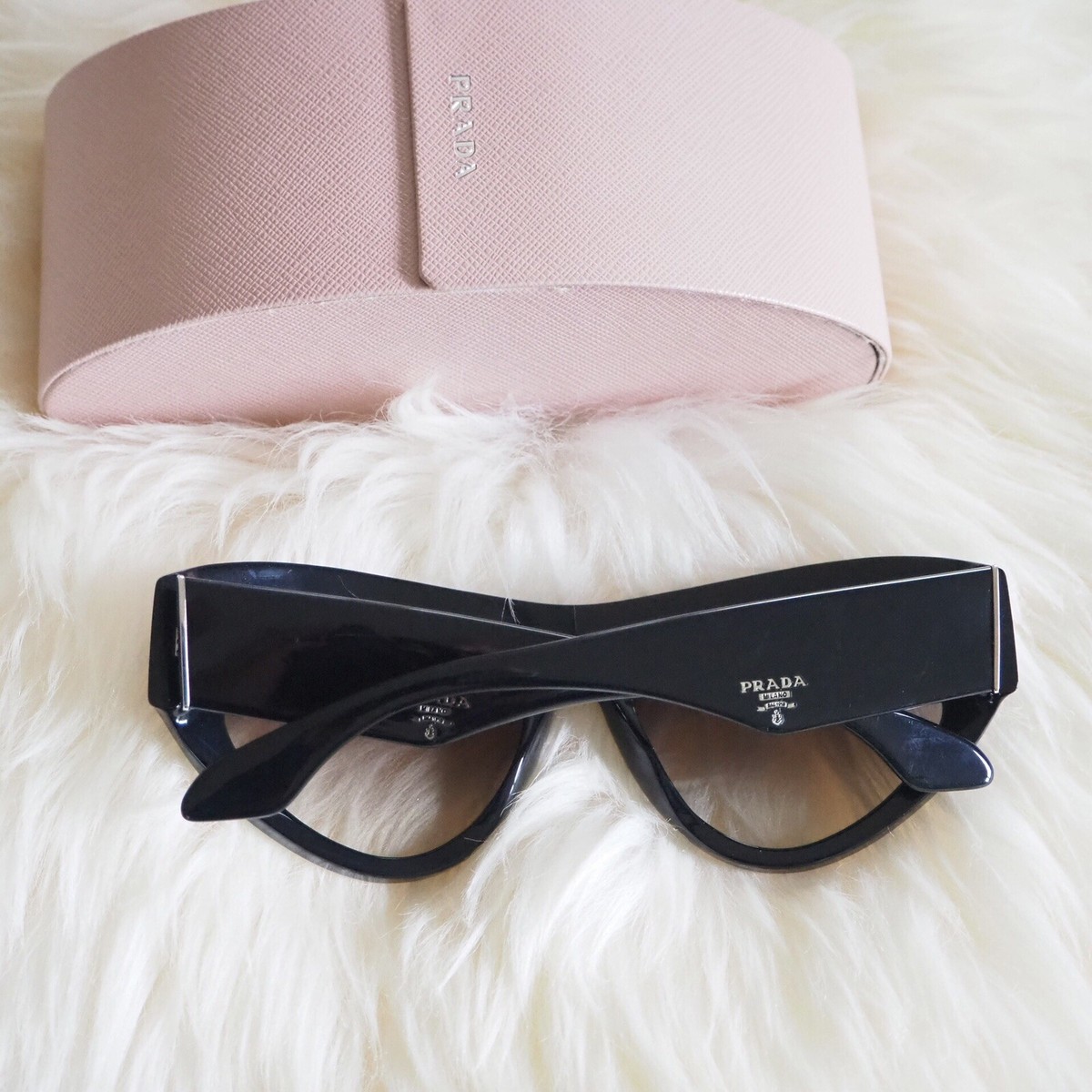 PRADA Voice Cat Eye Acetate Sunglasses in Black SPR 27Q 1AB-0A7 PRADA Voice Cat Eye Acetate Sunglasses in Black SPR 27Q 1AB  main image 3