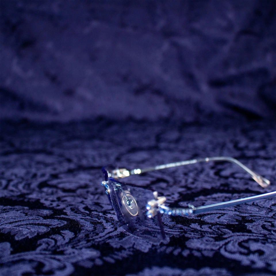 Gafas de sol JIMMY CHOO tinte azul y cristales Swarvoski azules para mujer forma cuadrada Foto 3 de 4