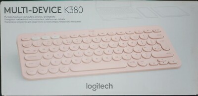 NEW LOGITECH K380 MULTI-DEVICE BLUETOOTH KEYBOARD in PINK